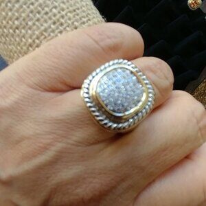 Dainty jewelry statement cable ring